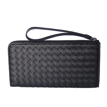 BOTTEGA VENETA ボッテガヴェネタ 財布 コピー 244823 V001N 1000 長財布 L字ファスナー クラッチバッグ ブラック